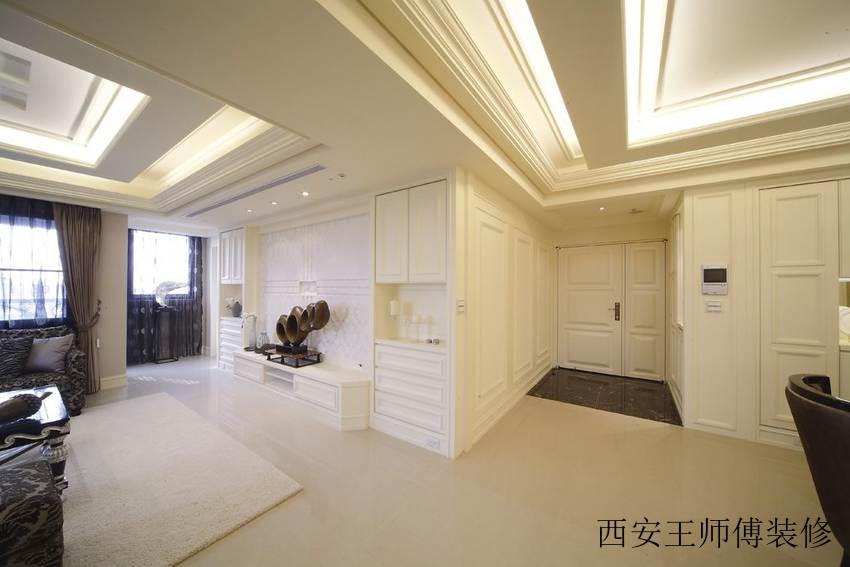 简洁美式风格玄关装饰图