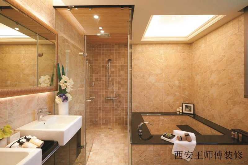 优雅时尚现代卫生间装潢图