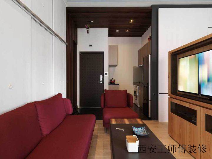 雅致现代单身公寓家装室内设计装潢案例图