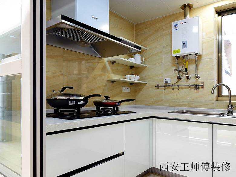 优雅简约现代厨房墙砖效果图