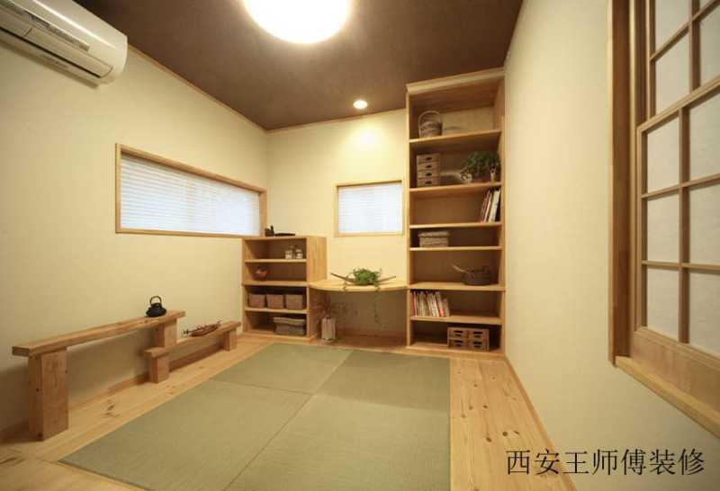 稻草清香日式家居榻榻米装潢设计图