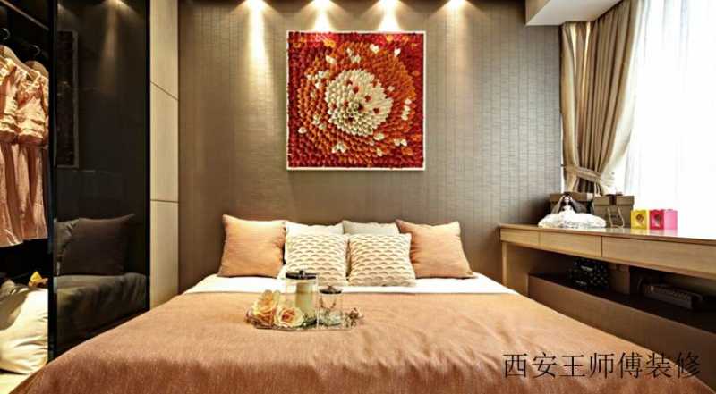 时尚魅力现代卧室床头装饰画装饰效果图