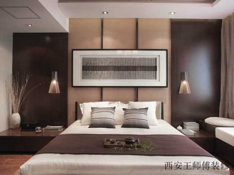 典雅中式风格卧室颜色装配图