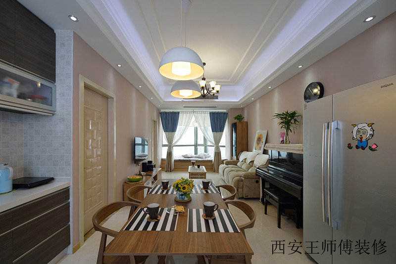 简约温馨家居客餐厅吊顶装修效果图