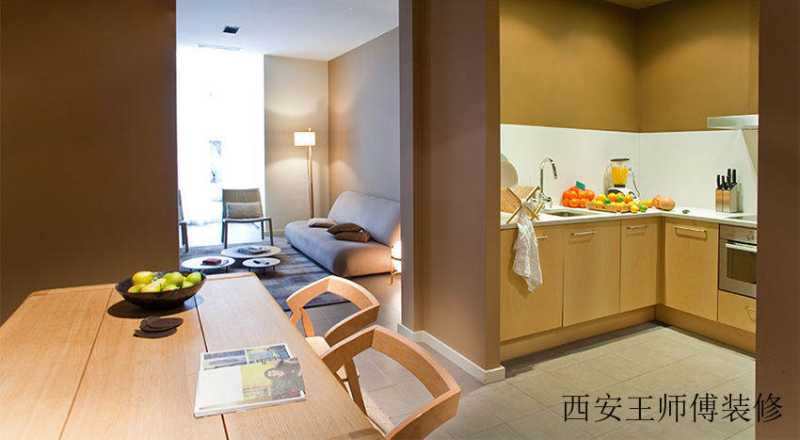 现代简约小户型厨房局部装修图