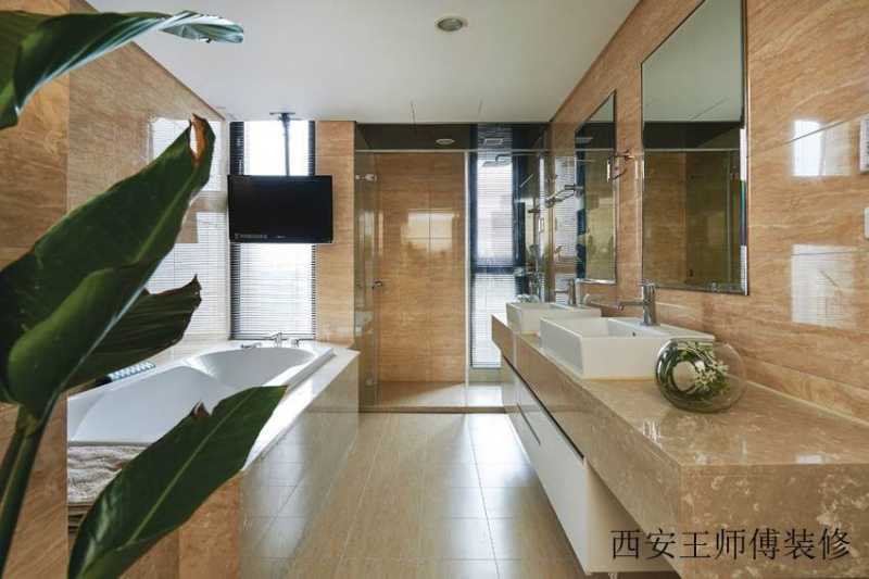 时尚优雅现代卫生间装饰图