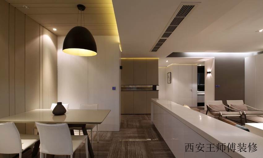 时尚简约餐厅装修设计图