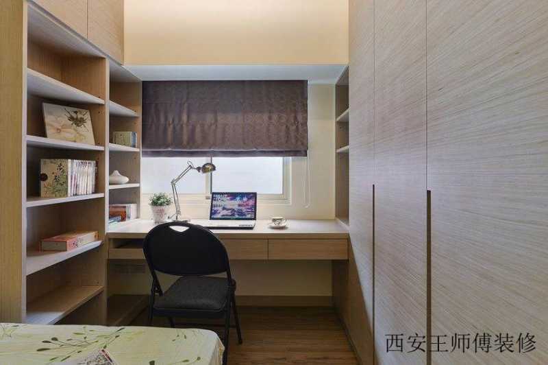 现代时尚装修卧室书桌架设计