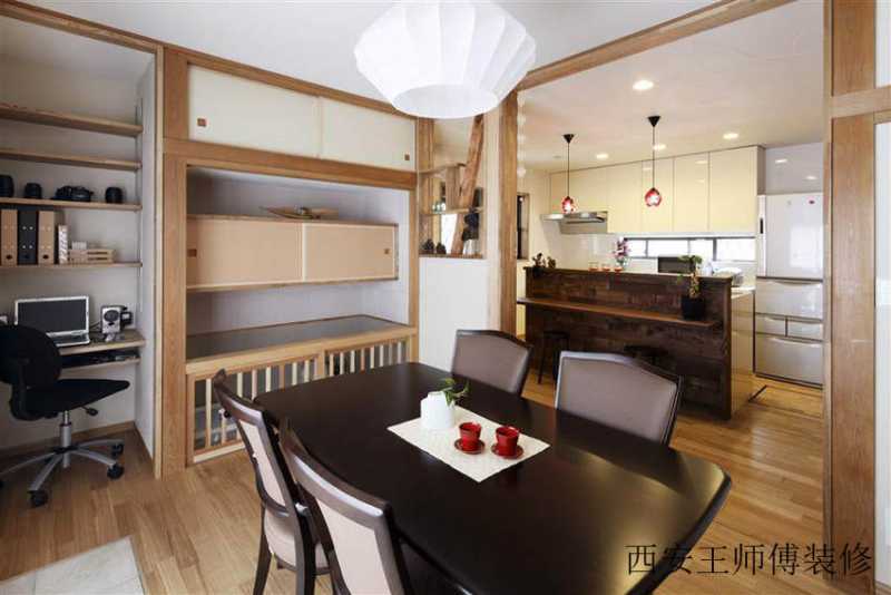 日式现代收纳设计餐厅隔断装修图