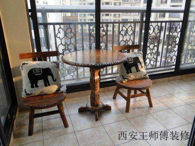 韩式田园风阳台装饰图