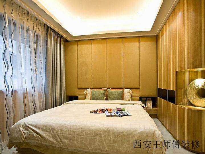时尚现代混搭公寓卧室装修设计图
