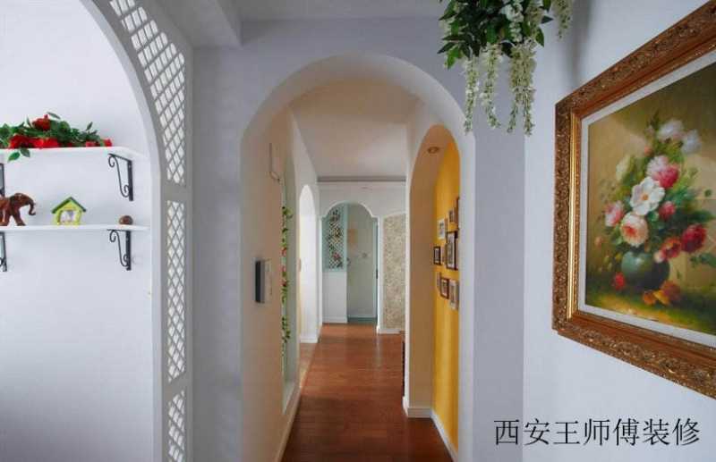 时尚清新田园地中海风格家居过道装修美图欣赏