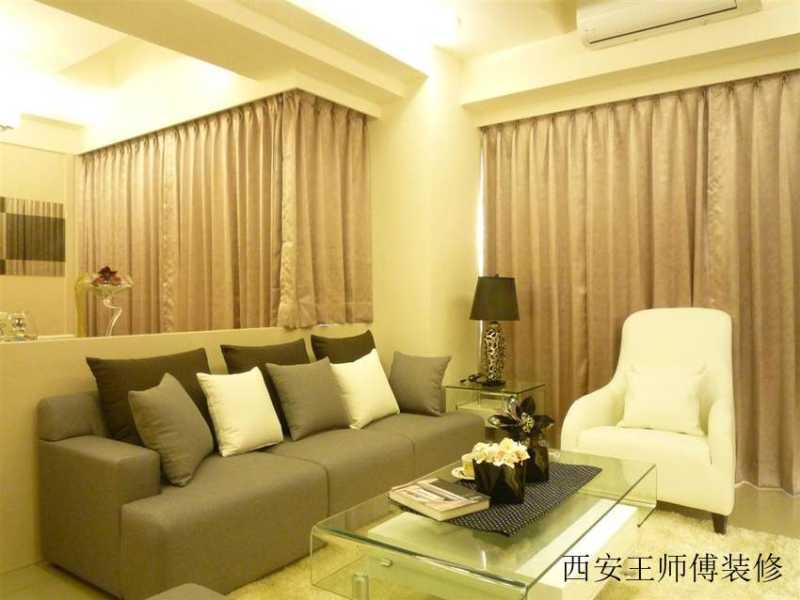 精美简约温馨客厅一角隔断设计装修图