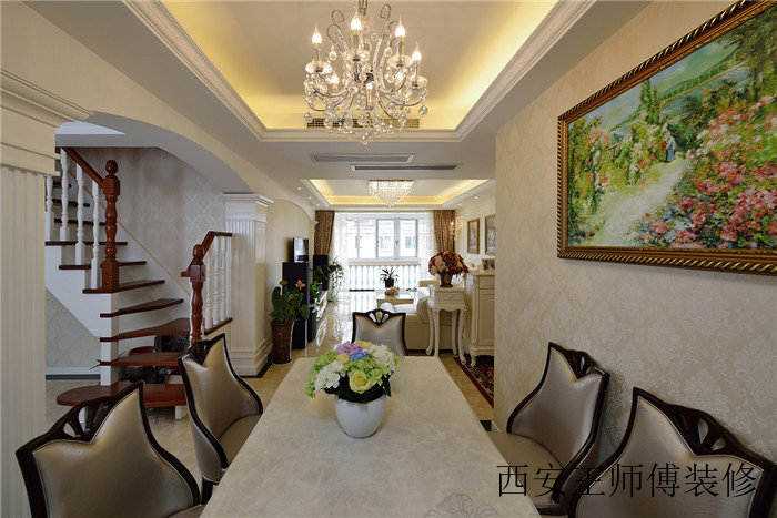小资情调简欧风格复式家装楼梯装修设计图