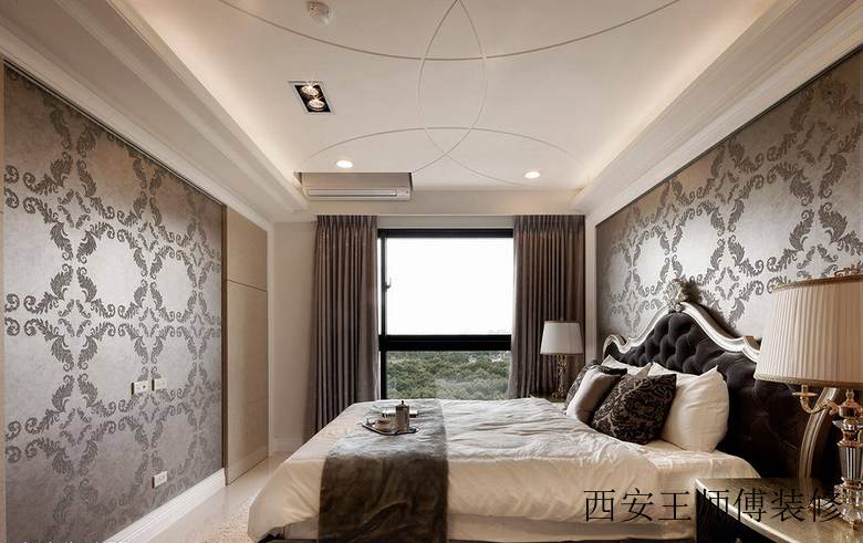 时尚优雅贵气现代欧式卧室装修设计效果图