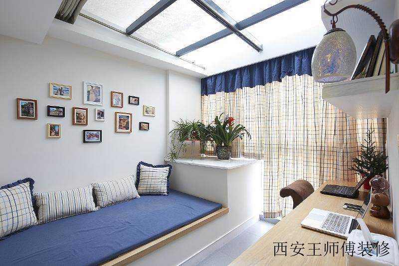 混搭田园风书房装饰图