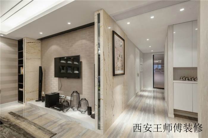 新古典客厅电视背景墙效果图