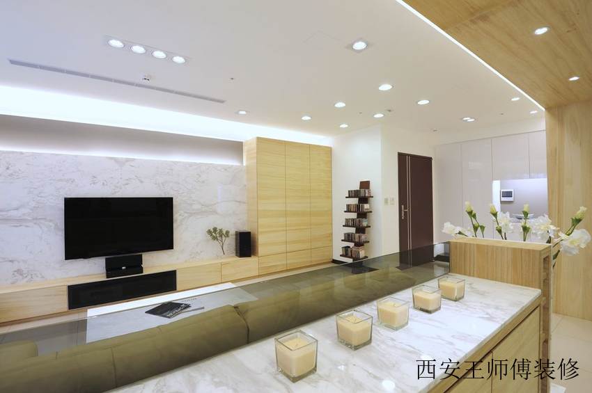 清新时尚简约装饰风格家居室内筒灯装饰效果图