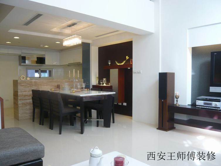 时尚现代家庭餐厅布置效果图