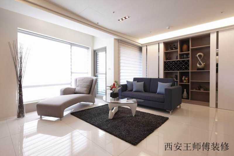 现代简约客厅博古架设计