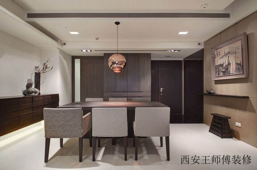 素雅现代餐厅实木家装设计