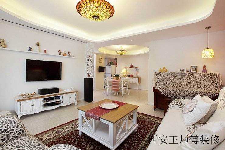 精美现代设计混搭客厅小桌装饰效果图