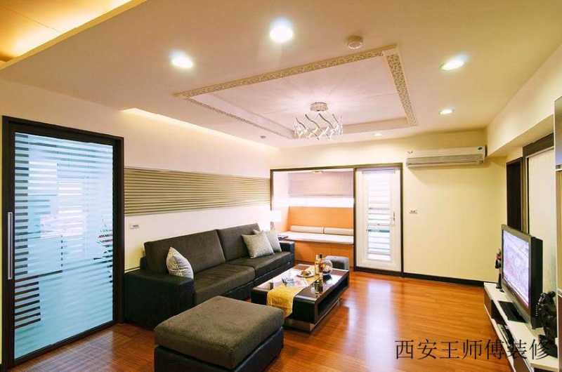 优雅清新简约中式风格客厅装修效果图