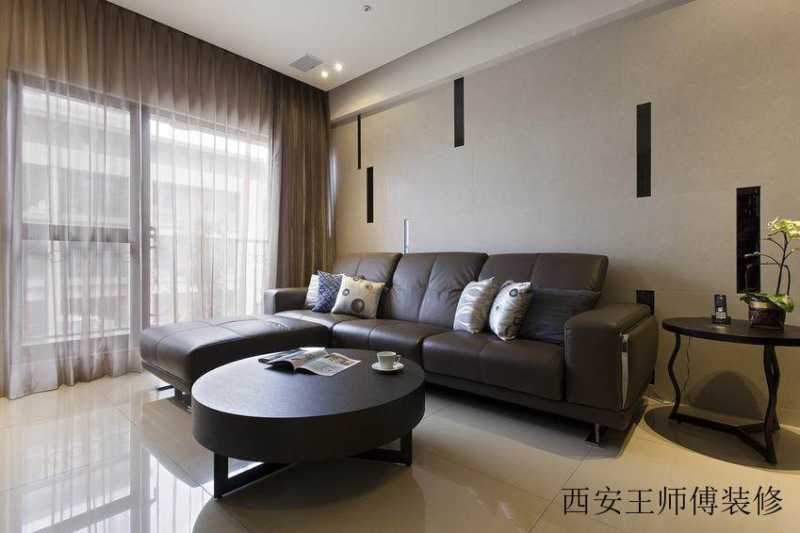 素雅现代客厅家具效果图