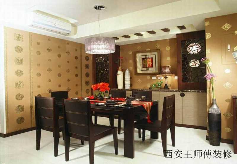 复式餐厅现代中式风装饰图