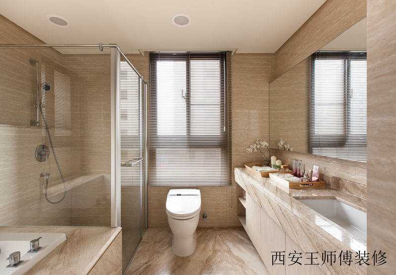 时尚现代大理石卫生间效果图