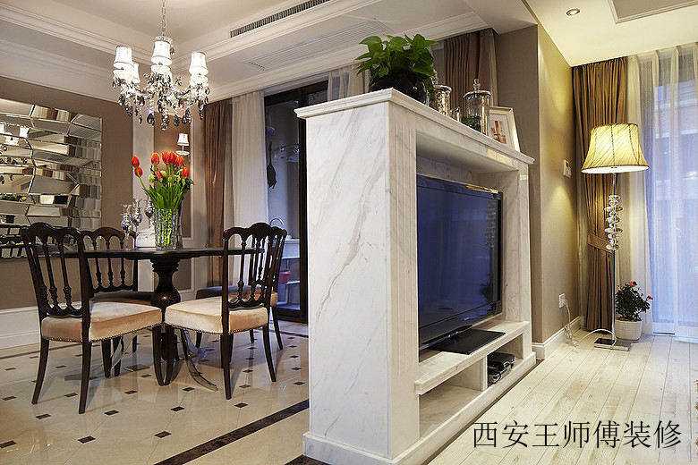 时尚现代大理石背景墙装饰图