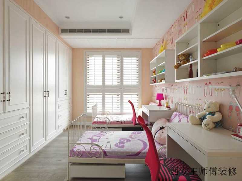 甜美简约装修儿童房效果图