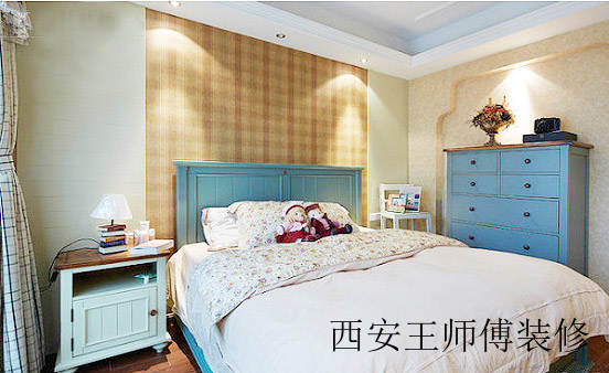 文艺地中海风情 卧室背景墙设计