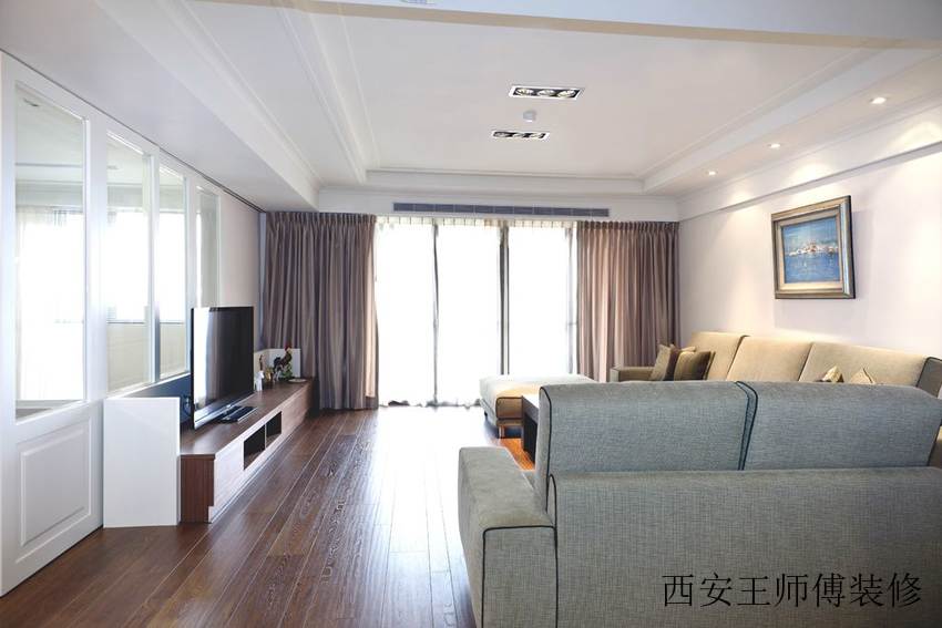 简美式装修客厅整体效果图