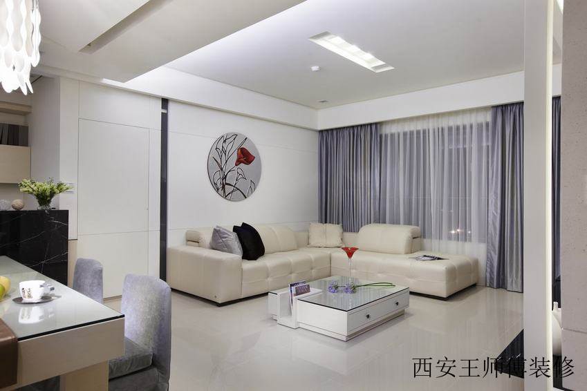 简洁现代客厅软装装饰图