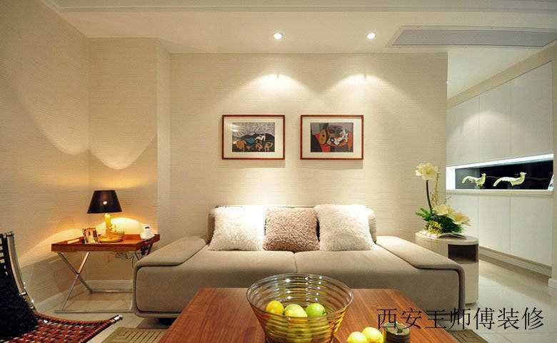 现代简约设计客厅挂画装饰效果图