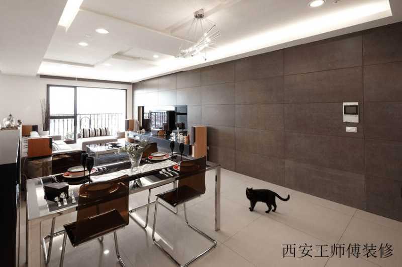 简约现代公寓室内背景墙设计