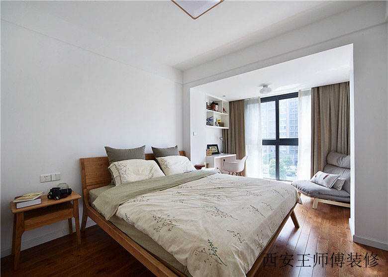 简约宜家原木风 卧室书房隔断设计