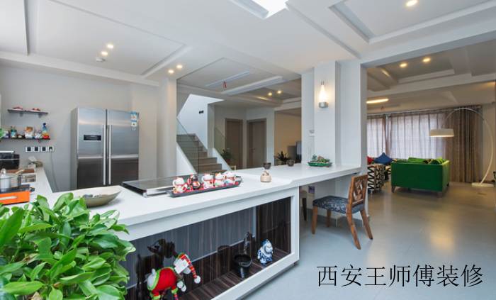 现代简约别墅室内吧台设计