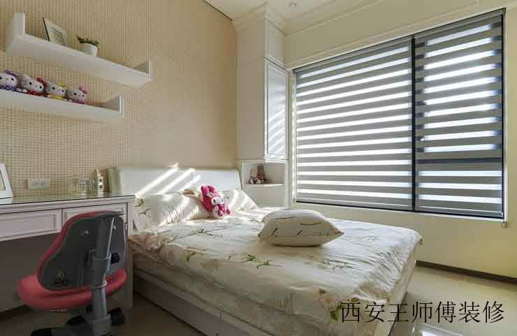 时尚简约儿童房百叶窗设计装修图