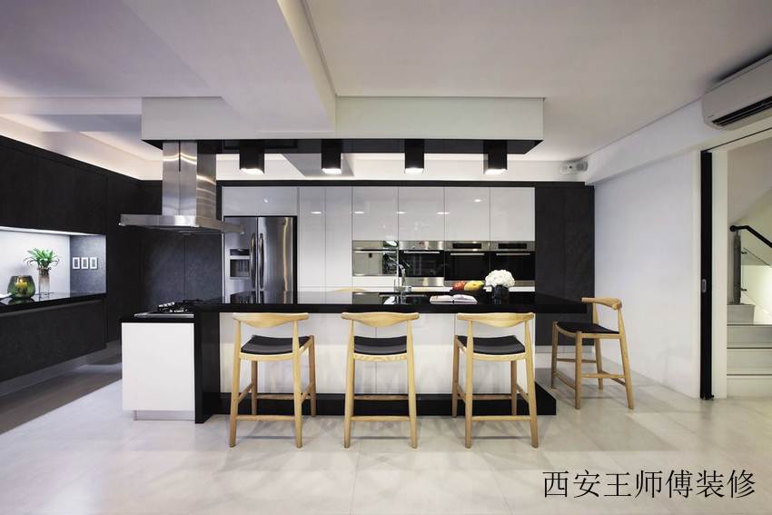 时尚现代厨房吧台椅设计