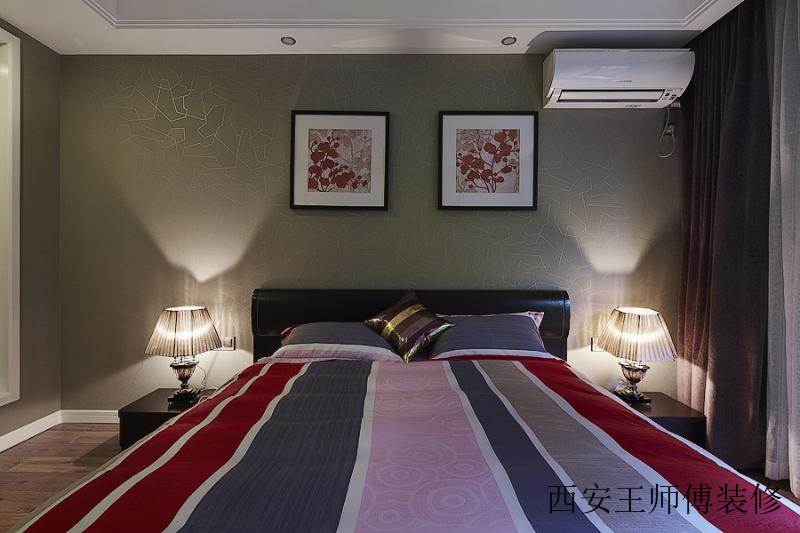 时尚现代设计装潢风格卧室挂画装饰图
