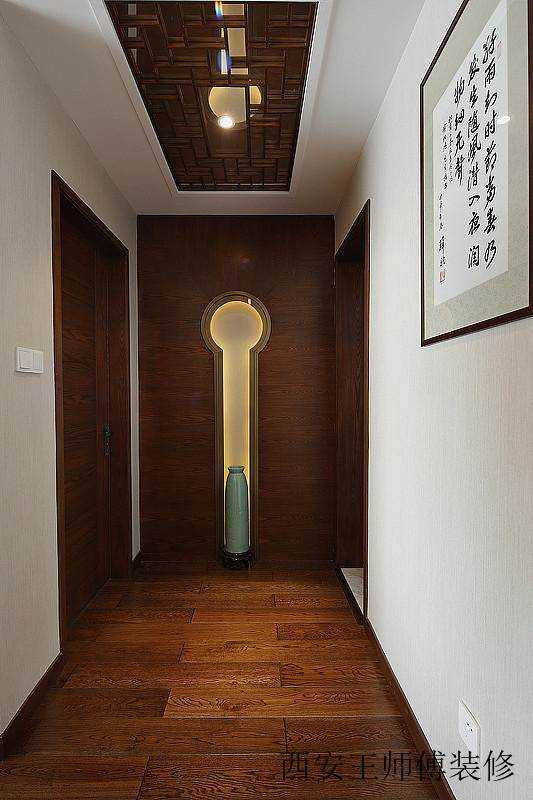 现代中式风格家居过道装饰图