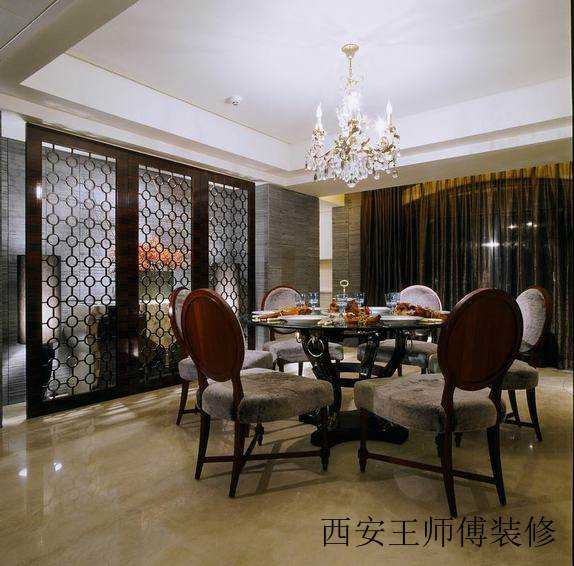 现代欧式餐厅隔断设计