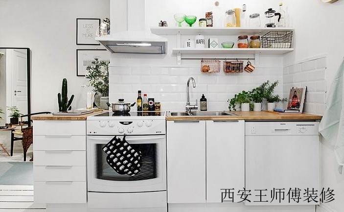 清新简约田园小户型厨房收纳架设计图