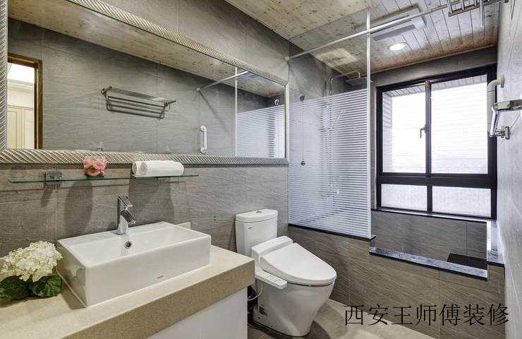 宜家卫生间干湿分离隔断设计装修图