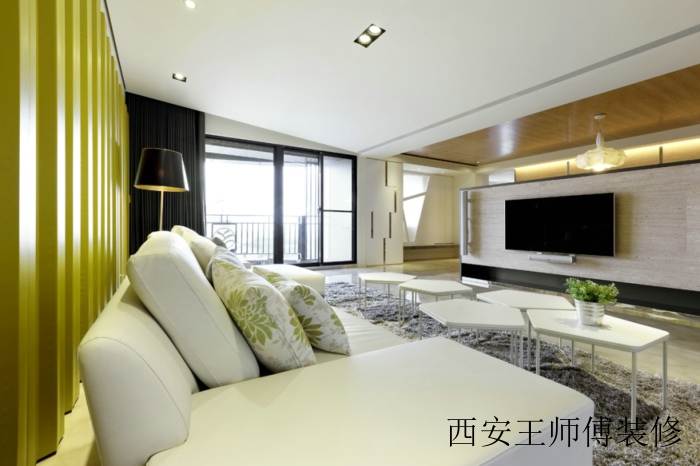 现代简约客厅装修设计图