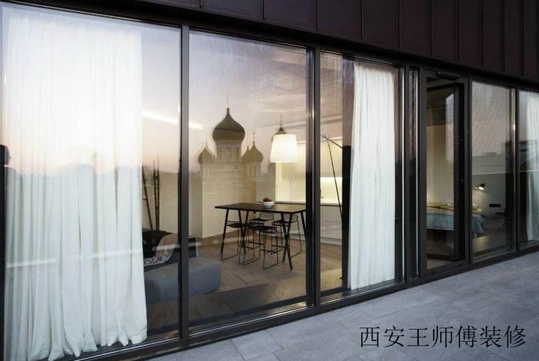 极简小户型家居窗户背景墙设计装饰案例图