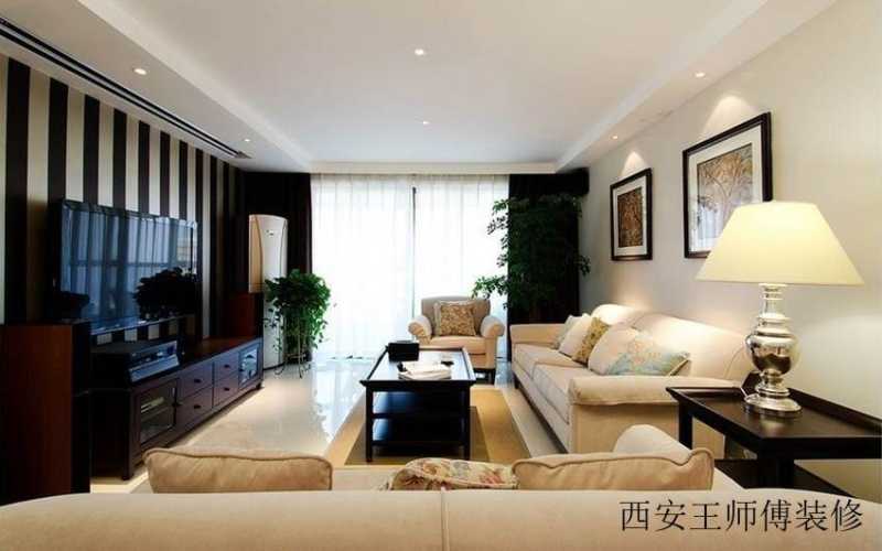 时尚简约美式客厅装修效果图