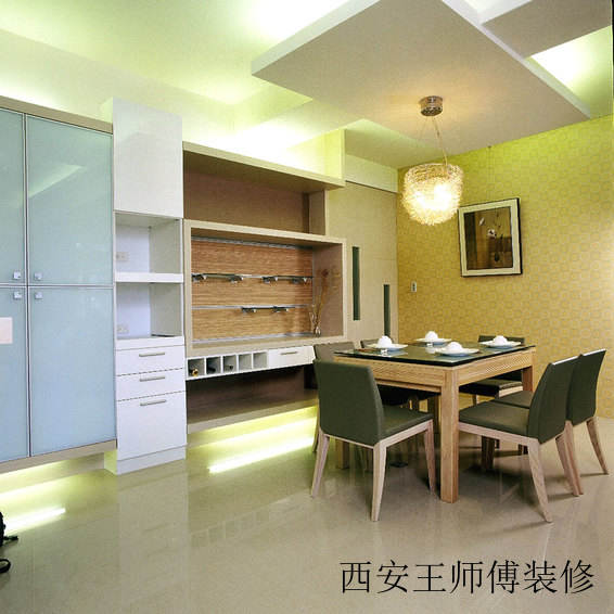现代时尚设计餐厅吊顶效果图